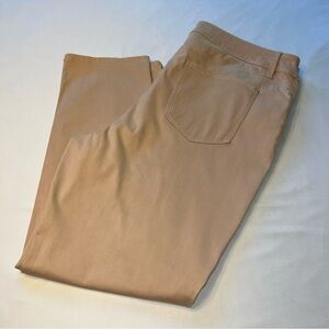 Chico’s The Platinum Jeggings Sz 3 Petite(14/16) Stretch Champaign